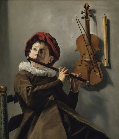 Knabe mit Flöte von Judith Leyster