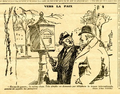 Candide, Satirisch in Schwarz-Weiß von Jules Abel Faivre