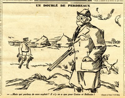 Candide, Satirisch in Schwarz-Weiß von Jules Abel Faivre
