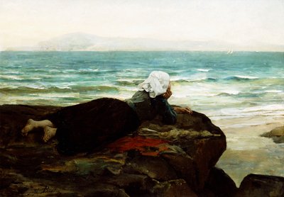 Blick aufs Meer von Jules Breton