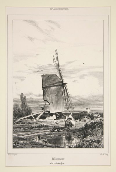 Mühle von Sologne von Jules Dupré
