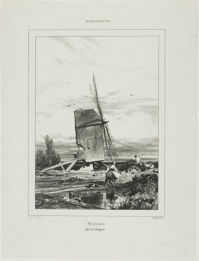 Windmühle von Sologne von Jules Dupré