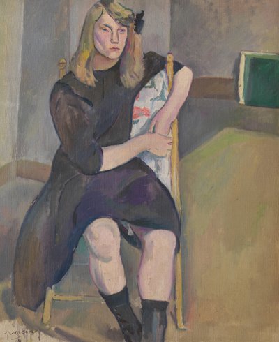Sitzendes Mädchen von Jules Pascin