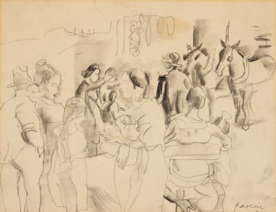Straßenszene, New York von Jules Pascin