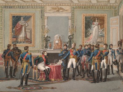 Die Abdankung Napoleons in Fontainebleau von Jules Vernet