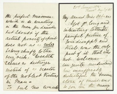 Autographenbrief, 20. Juni 1875 von Julia Margaret Cameron