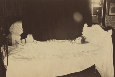 Sterbebettstudie von Adeline Grace Clogstoun von Julia Margaret Cameron