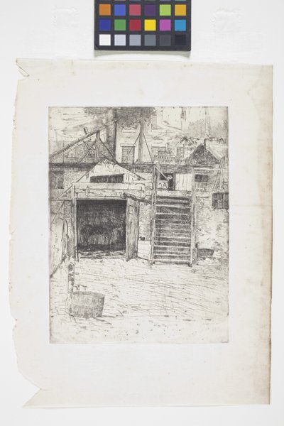 Die Werkstatt des Zimmermanns von Julian Alden Weir