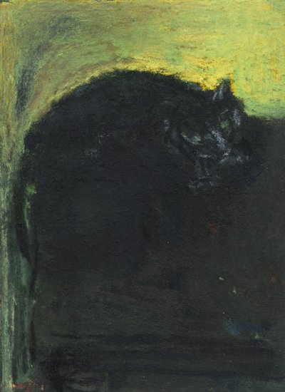 Schwarze Katze, 2017 von Julie Held