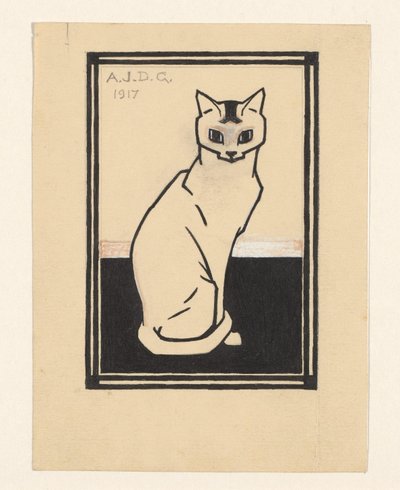 Katze von Julie de Graag (signed by artist)