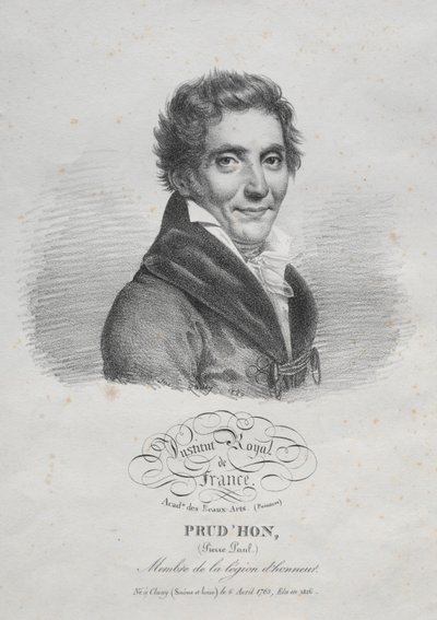 Pierre Paul Prudhon, 1820 von Julien Leopold Boilly