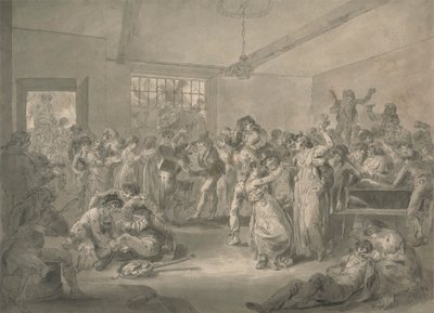 Matrosen beim Feiern und Uhren Braten von Julius Caesar Ibbetson