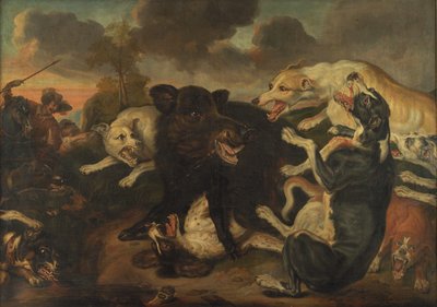 Eine Wildschweinjagd von Juriaen Jacobsz.