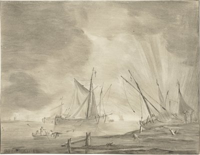 Flusslandschaft von Jurriaan Cootwijck