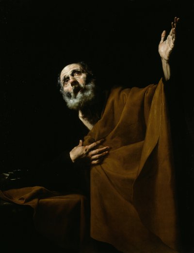 Der reuige Heilige Petrus, 1628-32 von Jusepe de Ribera