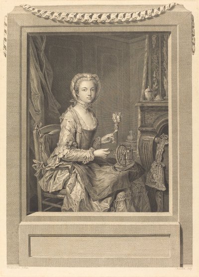 Fräulein und ihre Schwester von Juste Chevillet after Jean Gaspard Heilmann