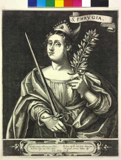 Phrygische Sibylle (Stich von Justus Sadeler) von Justus Sadeler