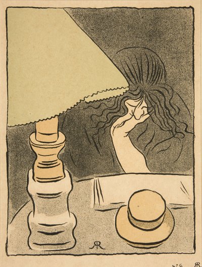 Femme et Lampe, veröffentlicht 1894 von József Rippl Rónai