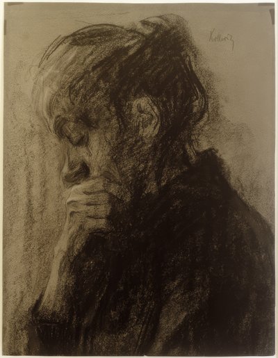 Frauenkopf im Profil von Käthe Kollwitz