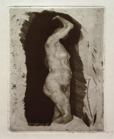 Stehender weiblicher Akt von Käthe Kollwitz