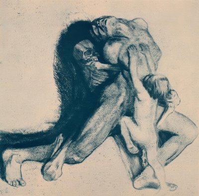 Tod und Frau von Käthe Kollwitz