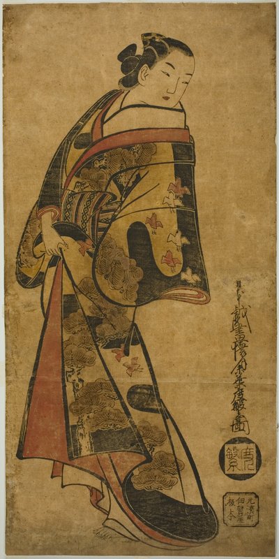 Stehende Kurtisane von Kaigetsudō Dohan