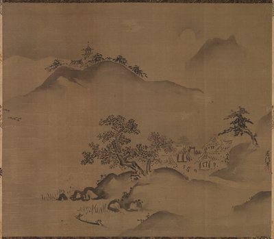 Chinesische Landschaft von Kano Chikanobu