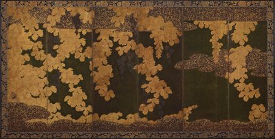 Weinreben, Momoyama-Periode, 1568-1615 von Kano Eitoku