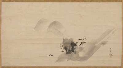 Landschaft, Edo-Periode, 17. Jahrhundert von Kanō Tan’yū