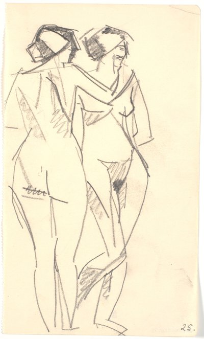 Zwei stehende Modelle von Karl Isakson