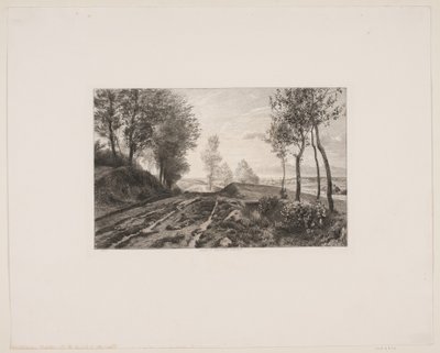 Landschaft mit Straße von Karl Jensen