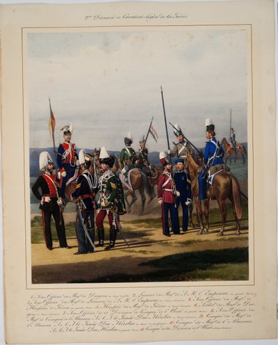 Die 2. Garde-Kavallerie-Division, 1867 von Karl Karlovich Piratsky