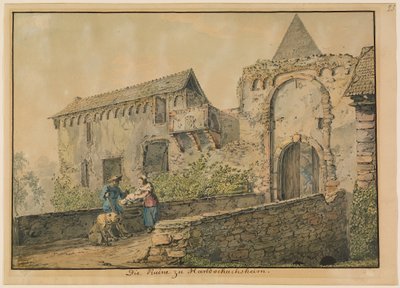 Ruine der Tiefburg in Handschuhsheim von Carl Philipp Fohr