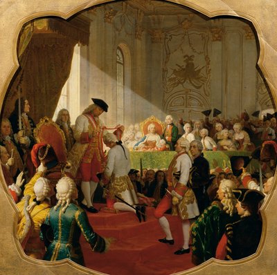 Erste Promotion zum Militär-Maria-Theresien-Orden 1758 von Karl von Blaas