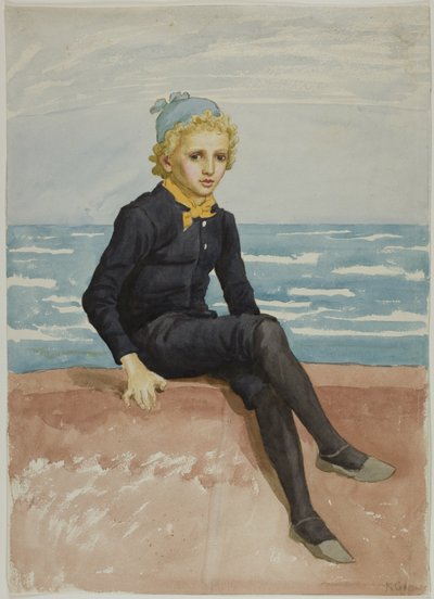 Eddie am Strand von Kate Greenaway