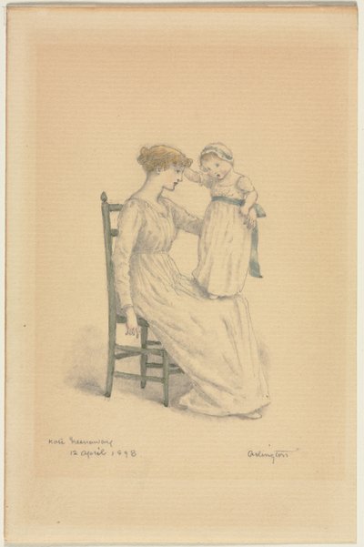 Mutter und Kind, 1898 von Kate Greenaway