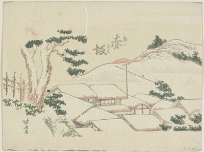 Akasaka, 1799-1802 von Katsushika Hokusai