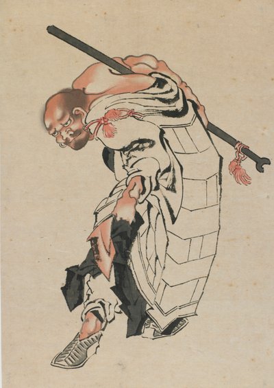 Buddhistische Figur, spätes 18. - frühes 19. Jahrhundert von Katsushika Hokusai