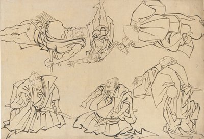 Kabuki-Schauspieler, spätes 18. bis frühes 19. Jahrhundert von Katsushika Hokusai