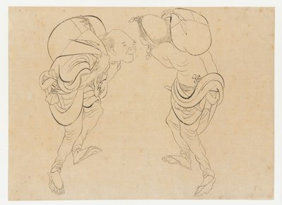 Arbeiter, spätes 18. bis frühes 19. Jahrhundert von Katsushika Hokusai