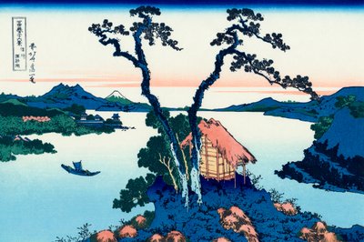 Der Suwa-See in der Provinz Shinano, 1830-1833 von Katsushika Hokusai