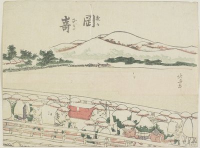 Okazaki, 1799-1802 von Katsushika Hokusai