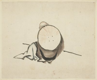 Pilger ruht sich aus von Katsushika Hokusai