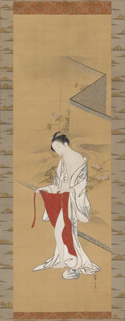 Schönheit nach dem Bad von Kawamata Tsunemasa