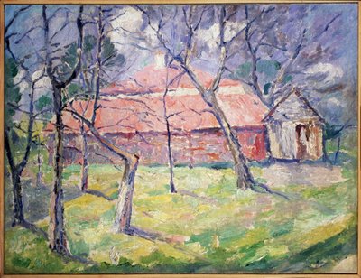 Landschaft bei Kiew, Ukraine von Kazimir Severinovich Malevich