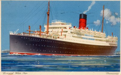 Cunard Line Dampfschiff RMS 