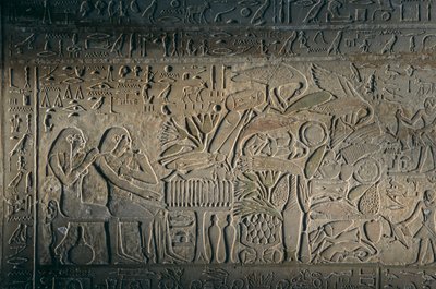 Relief aus Abydos, Artefakt; Ägypten, 2005 von Kenneth Garrett