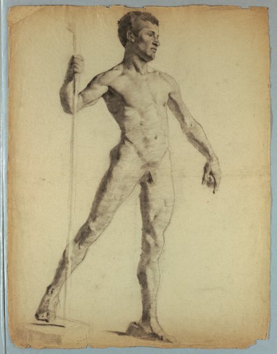 Aktstudie eines gehenden Mannes von Kenyon Cox