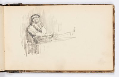 Skizzenbuchseite von Kenyon Cox