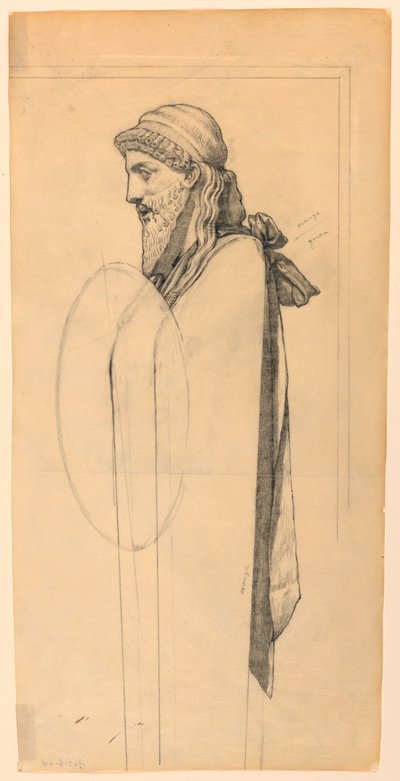 Studie für "Die Erziehung des Amor" von Kenyon Cox